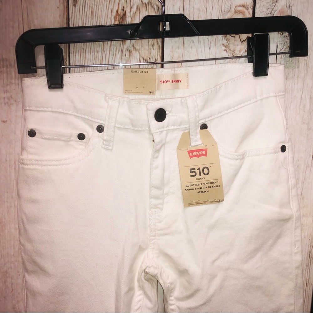 LEVIS 510 Skinny 12 Reg 26 X 26 Women Jeans Adjust Waist/Skinny Hip-AnkleStretch - Picture 2 of 9